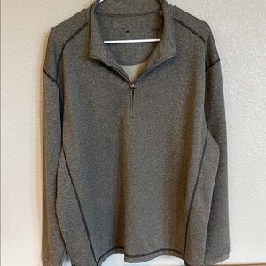 Gray Quarter-Zip Men's Sweater